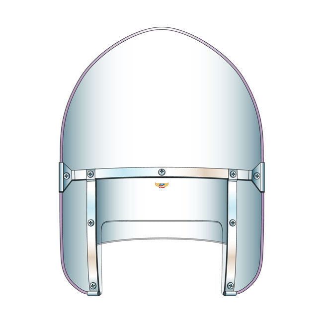National Cycle ''Peaked'' Beaded Heavy Duty™ Windshield - Clear for 1949-1959 FL Models