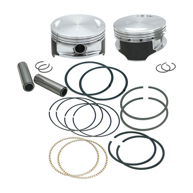 S&S Twin Cam 106" Big Bore Piston Kit. +.005" – 1999–2006 88" Twin Cam with 4-1/2"…