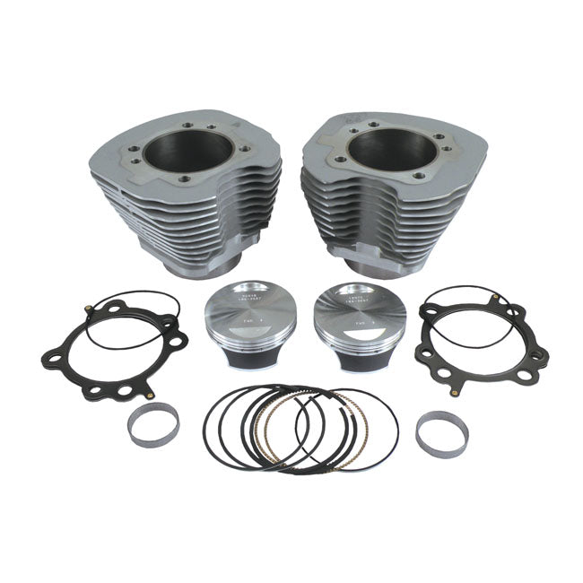 S&S 96" To 106" Big Bore Cylinder & Piston Kit. Silver – 2006–2017 96" Dyna; 2007–2017 96"…
