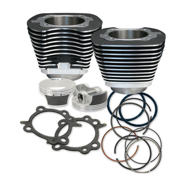S&S 96" to 106" Big Bore Cylinder & Piston Kit. Black – 2006–2017 96" Dyna; 2007–2017 96"…