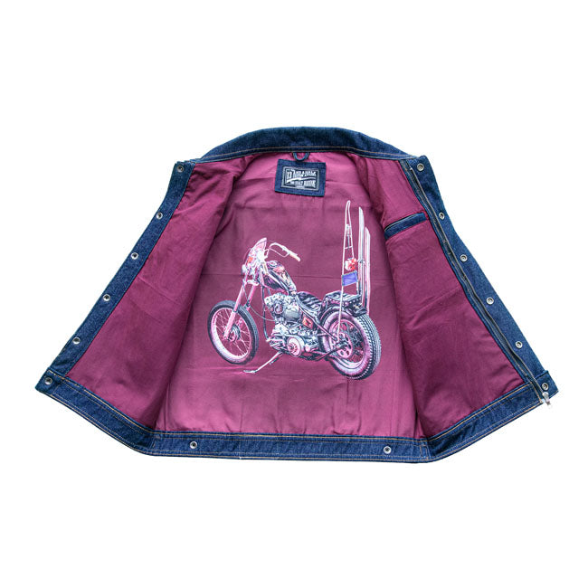 13 and a Half Company 13 1/2 Rain Splitter Denim Vest – S