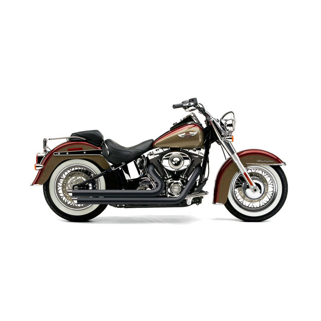 Cobra Speedster Slashdown Exhaust. Black – 2012–2017 Softail