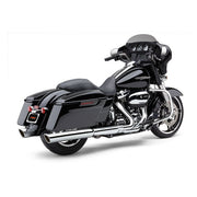 Cobra 909 Twins 4" Slip-on Mufflers. Chrome – 2017–2026 Touring. Requires Disabling…