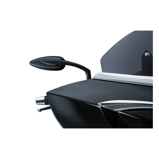 Kuryakyn Teardrop Mirror Set. Satin Black – All H-D