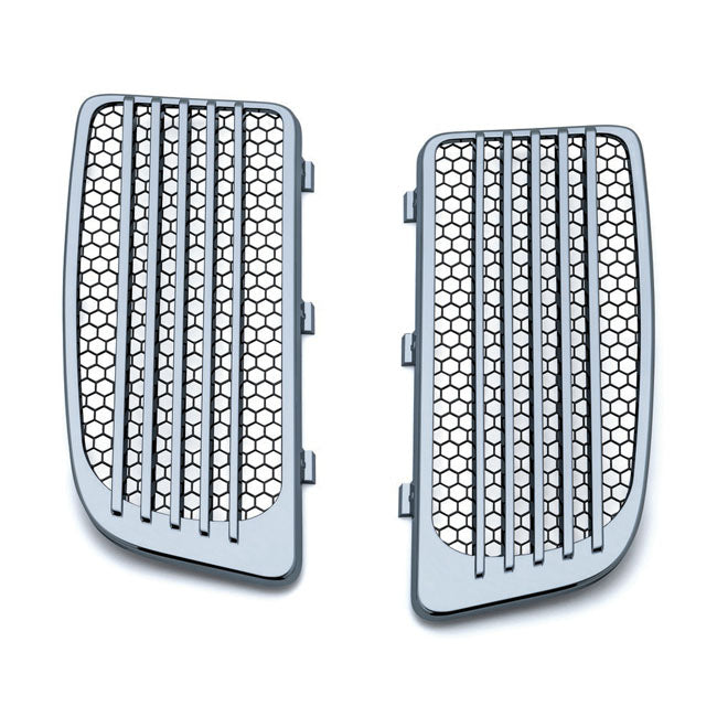 Kuryakyn Radiator Grill Set Chrome – 2014–2025 Water Cooled Touring; Trike:…