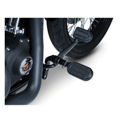 Kuryakyn Heavy Industry Switchblade Foot Pegs. Stain Black – All H-D with Traditional Male Mount
