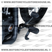 Kuryakyn Heavy Industry Switchblade Foot Pegs. Stain Black – All H-D with Traditional Male Mount