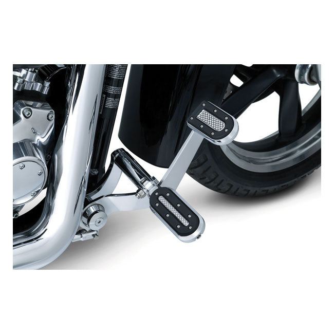 Kuryakyn Heavy Industry Foot Pegs. Chrome – All H-D with Traditional Male Mount