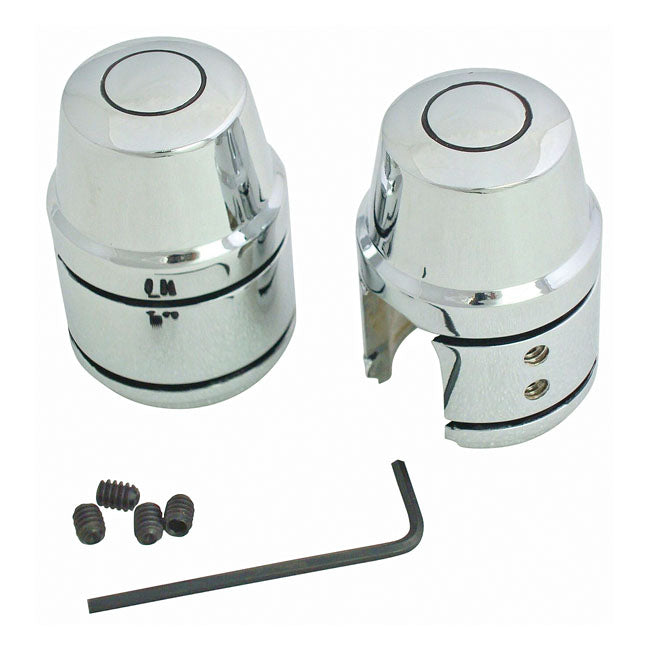 MCS Shock Stud Cover Kit. Chrome – 2000–2003 XL Sportster