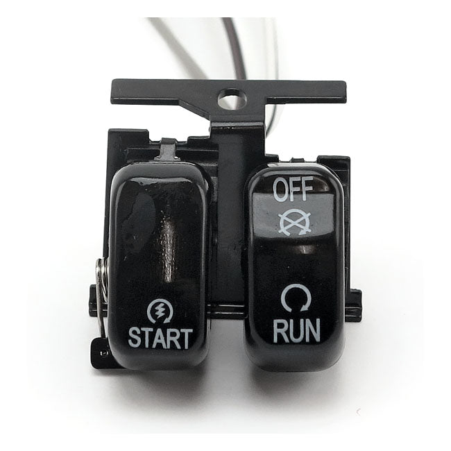 MCS Run/Off/Start, Handlebar Switch Set. Black – 1996–2010 Softail; 1996–2011 Dyna…