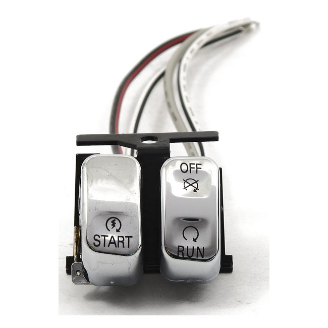 MCS Run/Off/Start, Handlebar Switch Set. Chrome – 1996–2010 Softail; 1996–2011 Dyna…