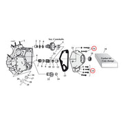 Gardner-Westcott Big Twin Cam Cover Mount Kit, SS Allen – 1991–1998 FXR; DYNA