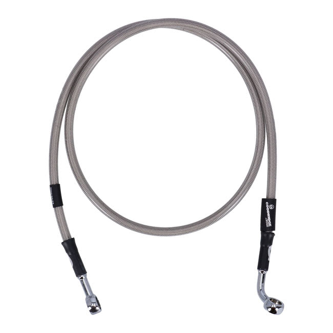 MCS by Goodridge Brake Line Front, Stainless Clear Coated – 1990–2013 FLSTF; 1984–1990 Heritage…