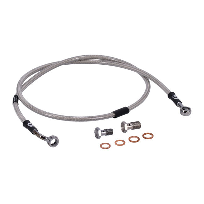 MCS by Goodridge Brake Line Front, Stainless Clear Coated – 1996–2003 XL1200 Classic