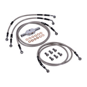 MCS by Goodridge Brake Line Front, Stainless Clear Coated – Touring: 2008–2013 FLHT/C/CU Electra…