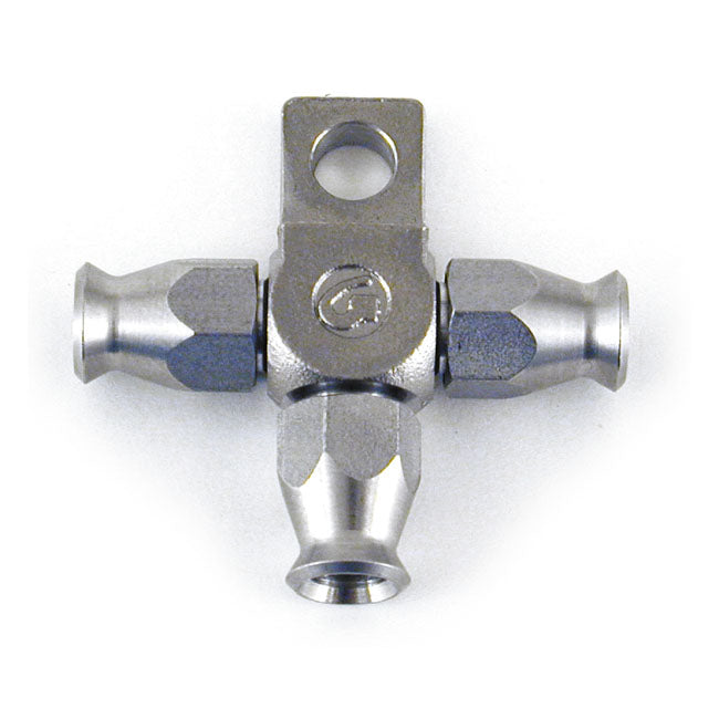 Goodridge 3 Hose Ends. High Polished Ss