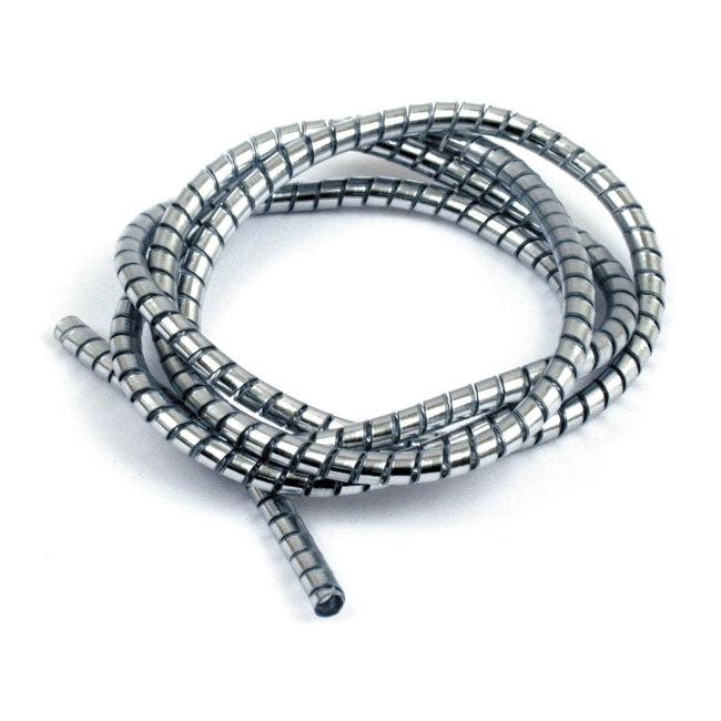 MCS Chrome Cable & Wire Cover, 5ft. (150 cm). 6 mm Id – Universal