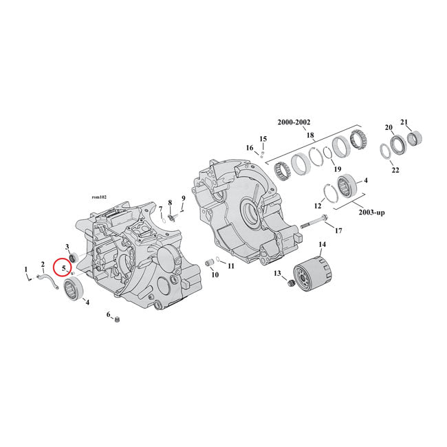 S&S Dowel Pin, Case to Cam Support Plate/Head to Cyl – Case to Cam Support: 1999–2017 Twin Cam.…