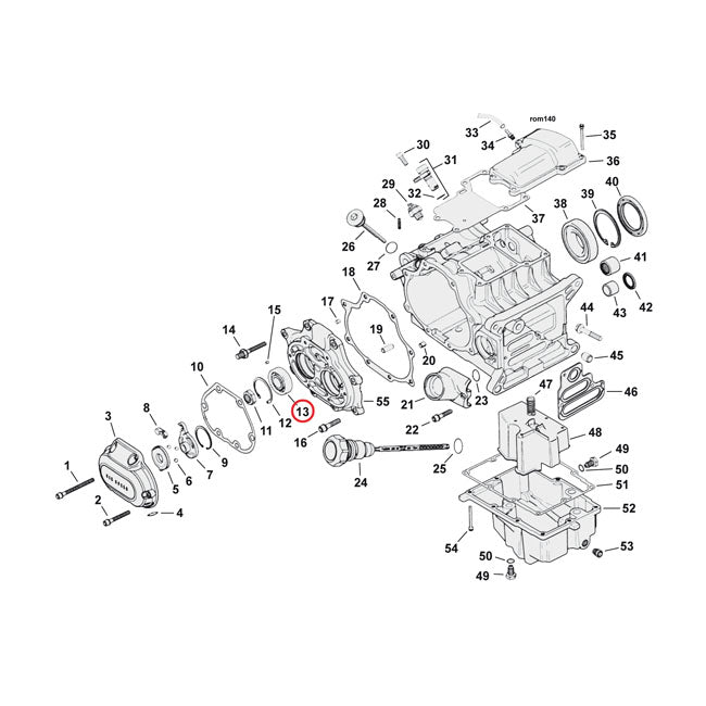 MCS Ball Bearing, Transmission Bearing Housing – Front (Countershaft) & Rear (Mainshaft):…