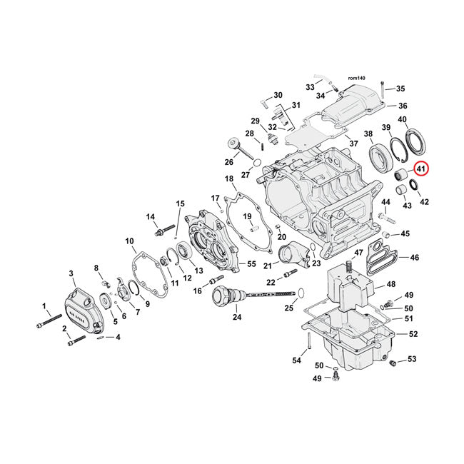 MCS Needle Bearing Transmission, Closed End – 2007–2026 Softail; 2006–2017 Dyna…