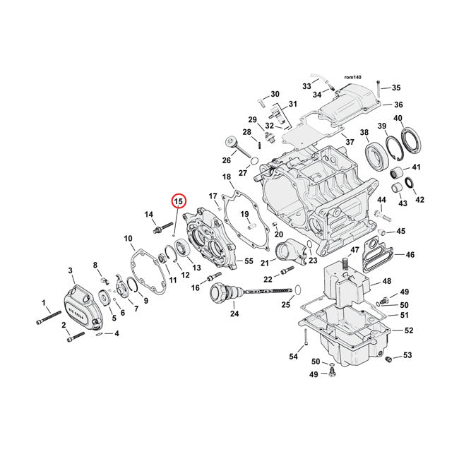MCS Dowel Pin, Transmission Bearing Housing / Primary – Transmission: 2006–2017 Dyna; 2007–2026…