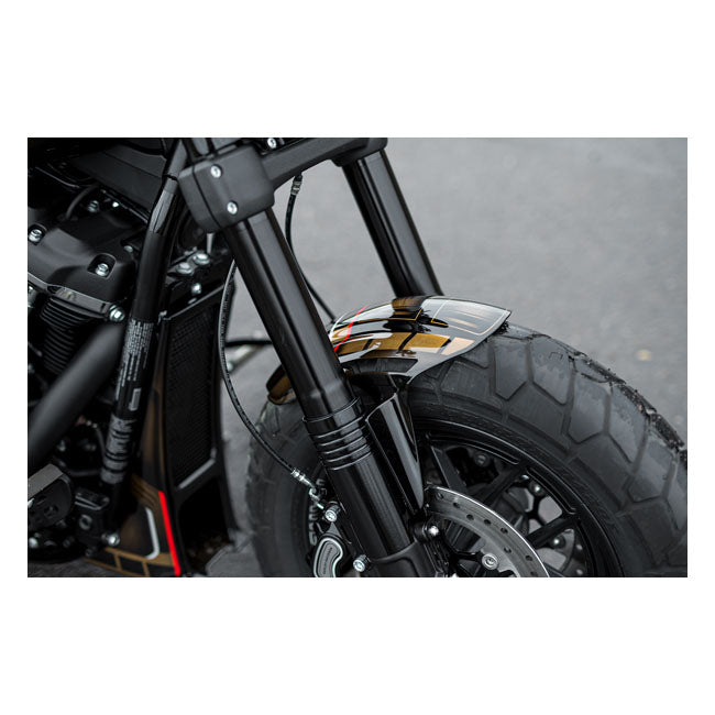 Killer Custom ''Aggressor'' Front Fender. Black – 2018–2024 Softail: 2018–2020 FXFB Fat…