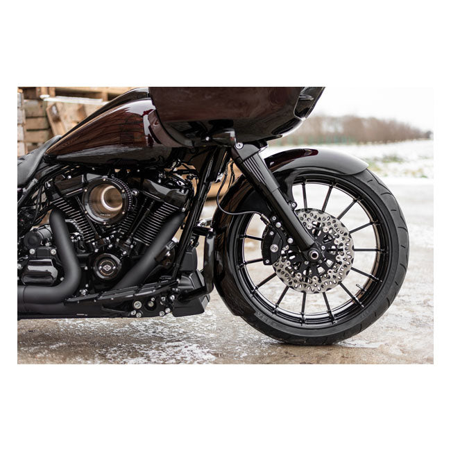 Killer Custom ''Wrapper'' Front Fender, 18 X 5.50 Fat Wheels – 2014–2025 FLT/Touring with 921653 Slash…