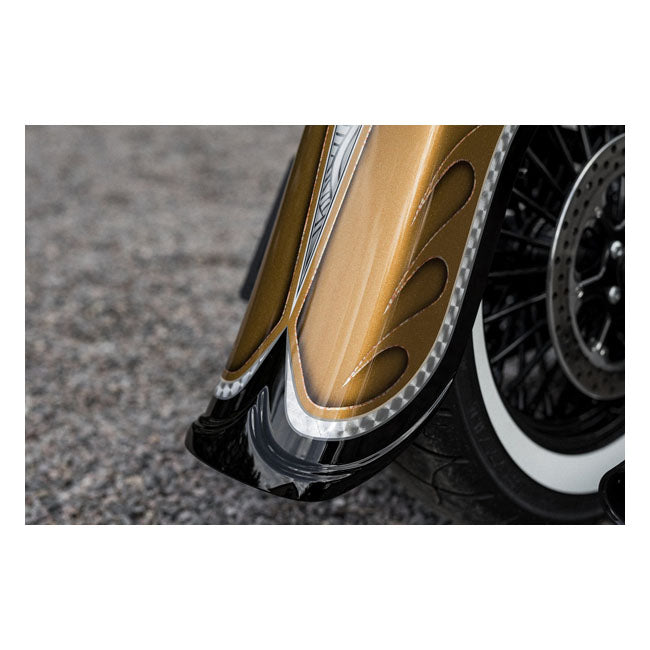 Killer Custom 4" Stretched Rear Fender with Classic Tip – 2018–2026 Softail Heritage; Deluxe:…