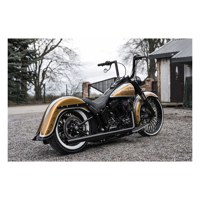 Killer Custom 4" Stretched Rear Fender with Classic Tip – 2018–2026 Softail Heritage; Deluxe:…