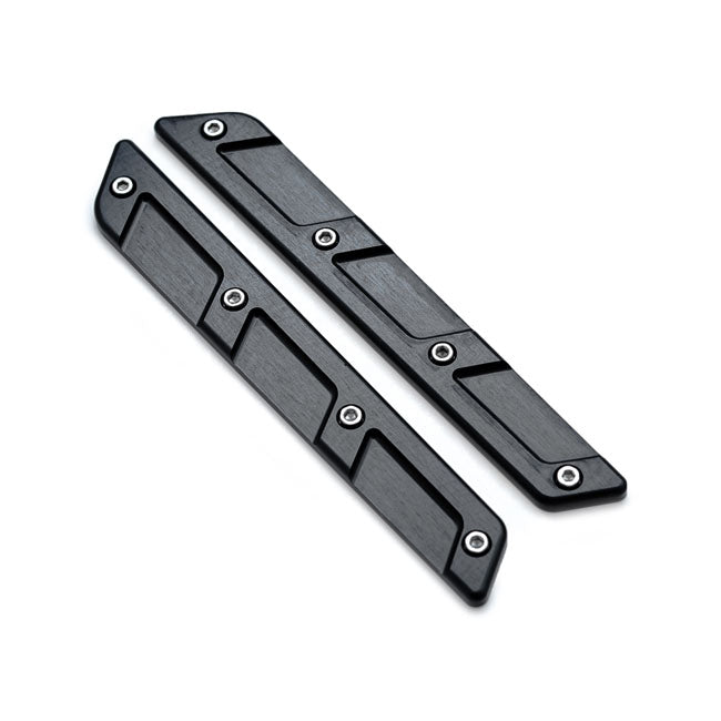 Killer Custom Saddlebag Latch Inserts. Black – 2014–2025 FLT/Touring