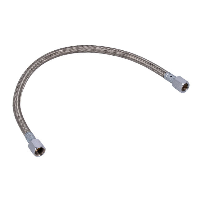 Goodridge Universal Pre-assembled Oil Line. 16" – Pre-Twin Cam & Custom Applications
