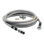 Goodridge Hydraulic Clutch Line Kit 62", Clear Coated – H-D with 7/16-20 Threaded Transm. End…