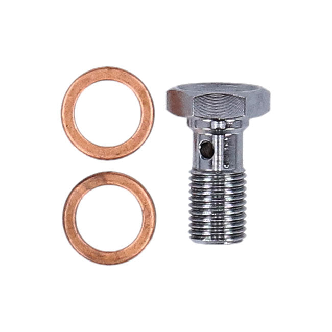 Goodridge Hydraulic Clutch Line Kit 68", Clear Coated – H-D with 7/16-20 Threaded Transm. End…