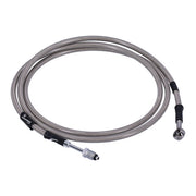 Goodridge Hydraulic Clutch Line Kit 69", Clear Coated – H-D with 7/16-20 Threaded Transm. End…