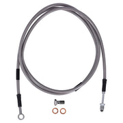 Goodridge Hydraulic Clutch Line Kit 73", Clear Coated – H-D with 7/16-20 Threaded Transm. End…
