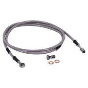 Goodridge Hydraulic Clutch Line Kit 73", Clear Coated – H-D with 7/16-20 Threaded Transm. End…