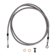 Goodridge Hydraulic Clutch Line Kit 75", Clear Coated – H-D with 7/16-20 Threaded Transm. End…
