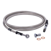 Goodridge Hydraulic Clutch Line Kit 77", Clear Coated – H-D with 7/16-20 Threaded Transm. End…