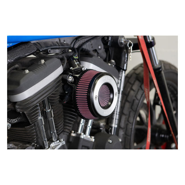 S&S ''Air Stinger Stealth'' Air Cleaner Kit. Alu Trim Ring – 2007–2022 XL Sportster