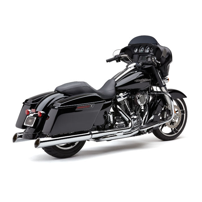 Cobra 909 Upper Cut 4" Slip-On Mufflers. Chrome – 2017–2026 Touring. Requires Disabling…