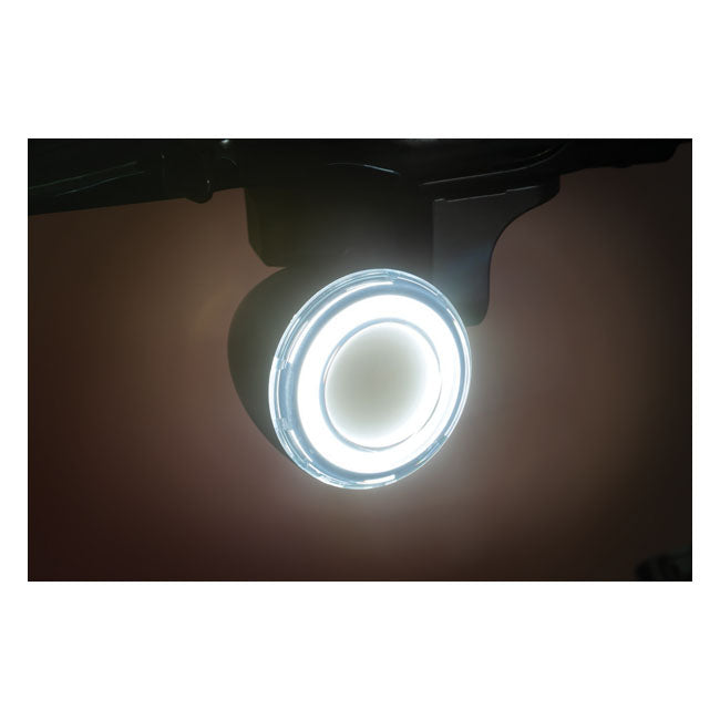 Kuryakyn Tracer LED Front Turn Signal Insert Set Smoke Lens – Touring & Trike: 2004–2005 Flhtcse…