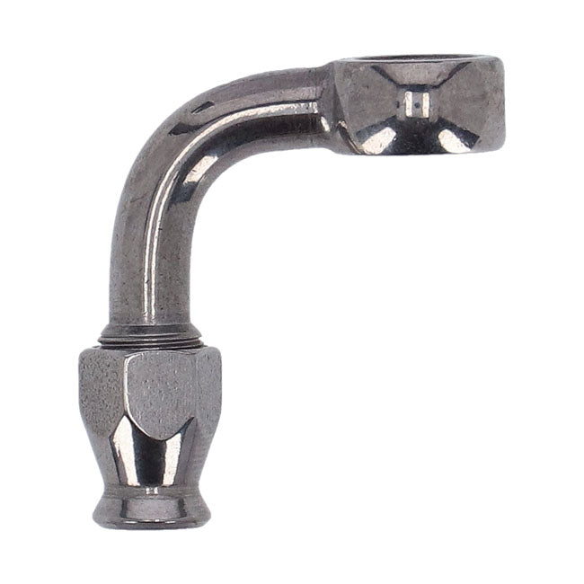Goodridge 3/8" (10mm) Banjo Fitting 90 Degree Bend. SS