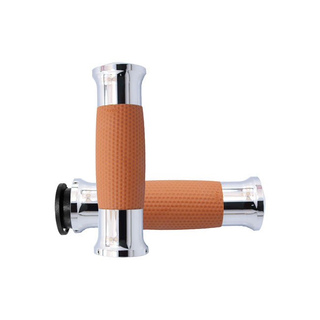 Avon Grips Avon Gel Grips Chrome Tan – 2018–2026 Indian Touring; Bagger &…