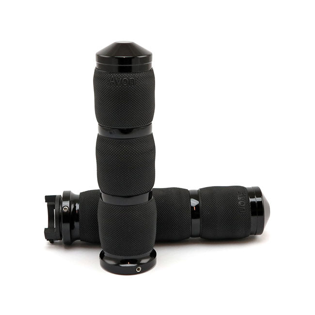 Avon Grips Avon Air Cushioned Grips, Heated, Black Anodized – 2015–2026 Indian Scout Models