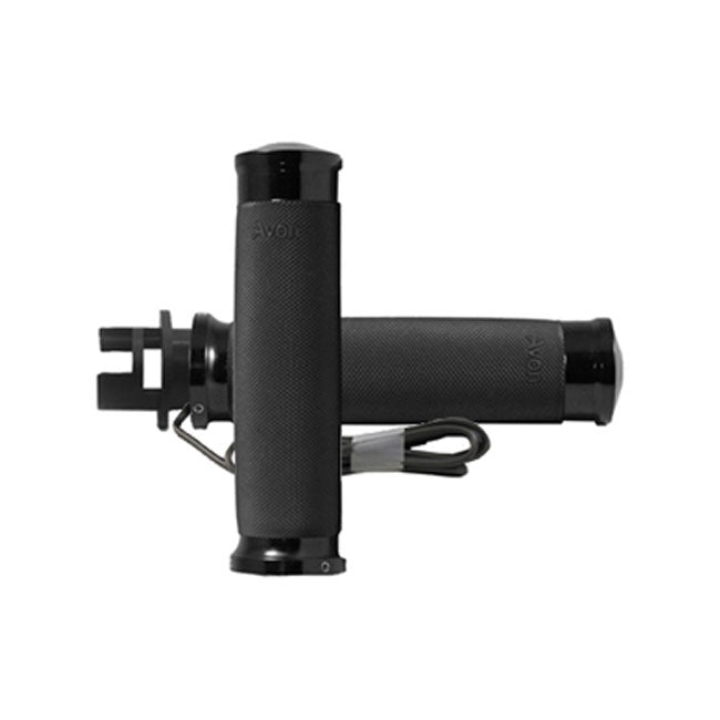 Avon Grips Avon Custom Contour Grips, Heated, Black Anodized – 2015–2017 Indian Touring; Bagger &…