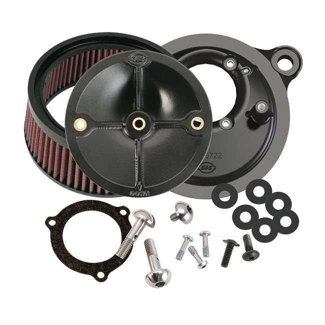 S&S Stealth Air Cleaner Kit. for 66 mm S&S Throttle Body – 2003–2017 Twin Cam with 66 mm S&S…