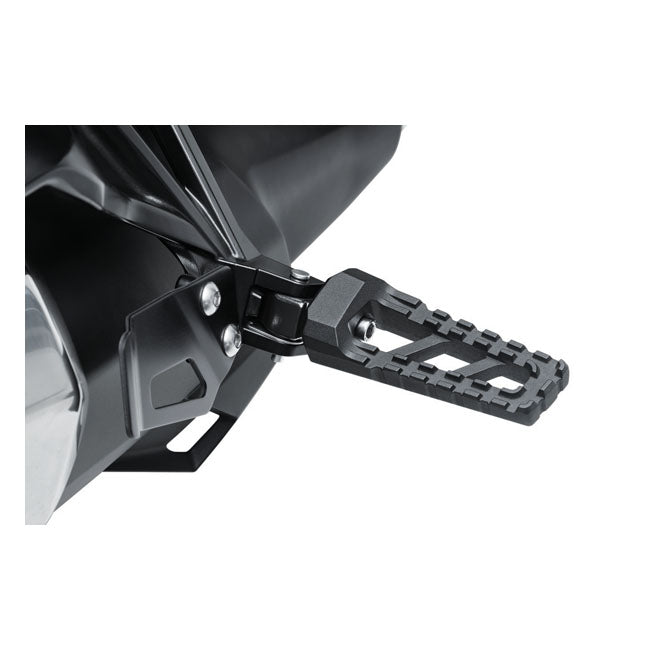 Kuryakyn Splined Peg Adapters Rear. Satin Black – Honda: 2018–2021 Africa Twin