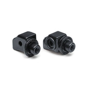 Kuryakyn Splined Peg Adapters Rear. Satin Black – Honda: 2018–2021 Africa Twin