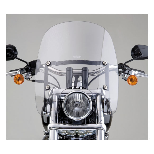 National Cycle NC Spartan® Quick Release Windshield - Clear, 16.25" High – FX Models