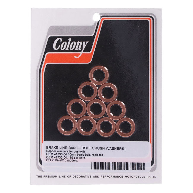 Colony 10mm Brake Seal Washer – 2004–2013 Various XL Sportster…